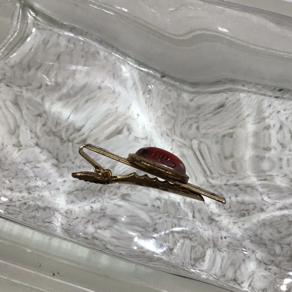 Vintage Anson fly fishing tie clip & cuff links set